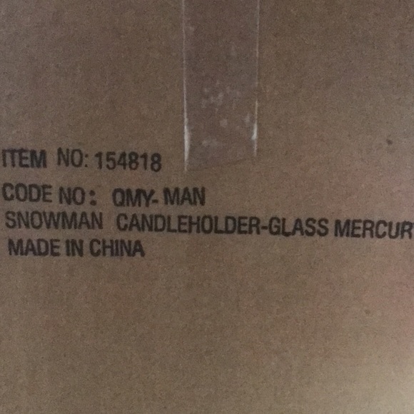 Snowman Mercury tea light/Candleholder - Picture 5 of 8